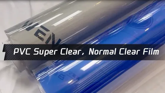 Film PVC en gros super clair clair normal
