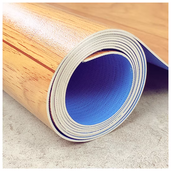 le plancher de PVC de support de feutre de largeur de 3m roule le plancher de linoléum de vinyle de tapis de plancher de PVC