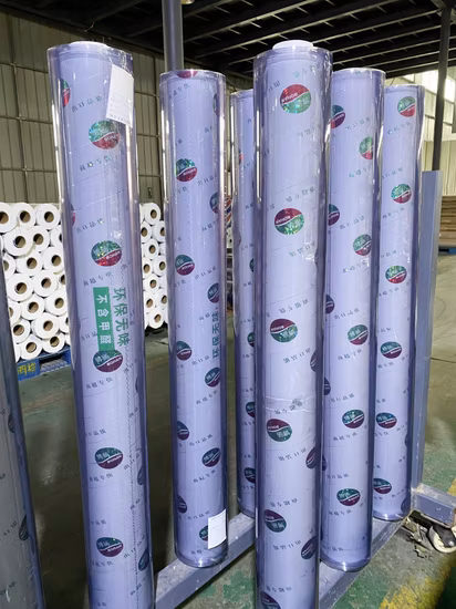Rouleaux de film PVC rigide, transparent et super normal